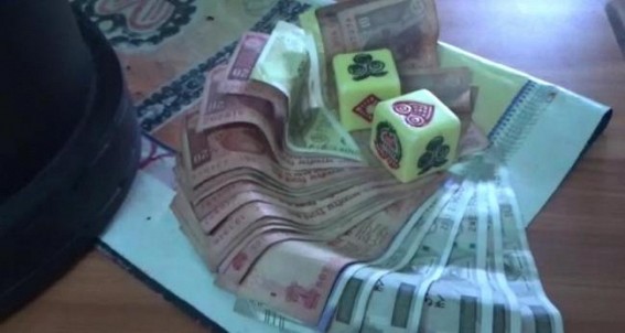 Police detained 5 gamblers along with gambling equipment from Battala area, Agartala Police detained 5 gamblers along with gambling equipment from Battala area, Agartala
